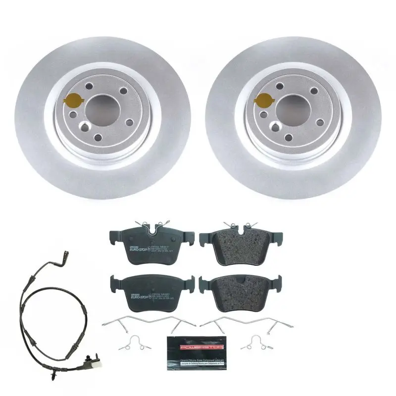 Power Stop 17-20 Jaguar Xe Rear Euro-Stop Brake Kit 1