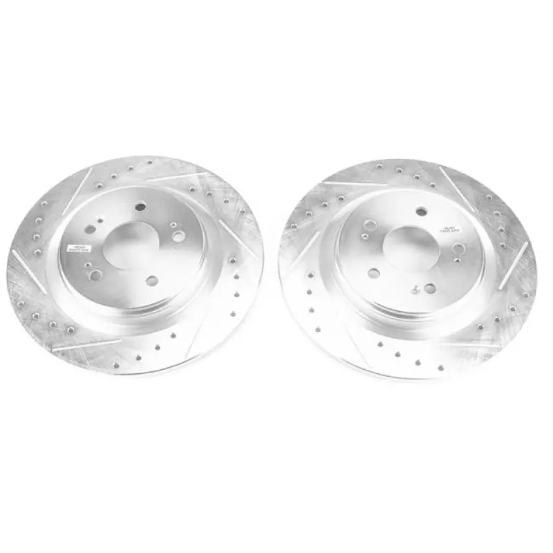 Power Stop 18-19 Honda Odyssey Rear Evolution Drilled & Slotted Rotors - Pair 1