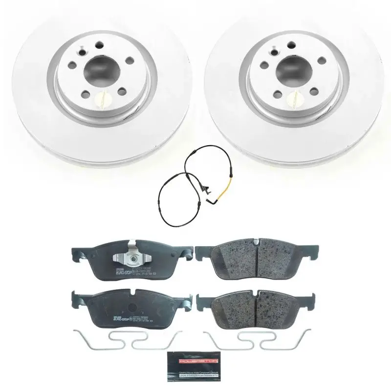 Power Stop 18-19 Jaguar E-Pace Front Euro-Stop Brake Kit 1