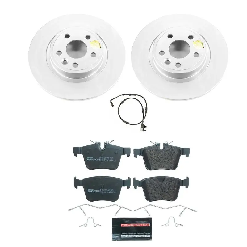 Power Stop 18-19 Jaguar E-Pace Rear Euro-Stop Brake Kit 1
