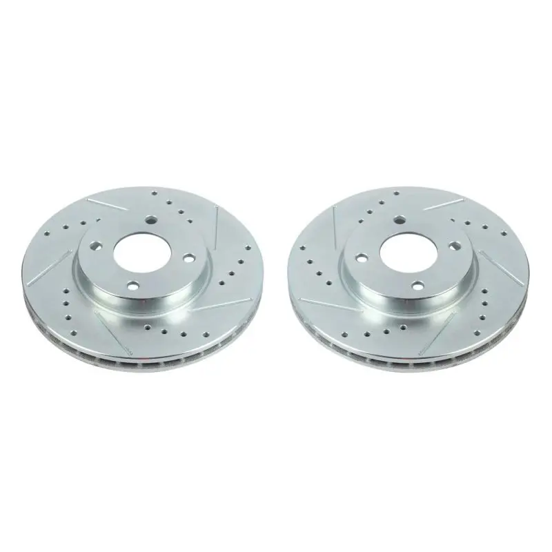 Power Stop 18-19 Nissan Kicks Front Evolution Drilled & Slotted Rotors - Pair 1