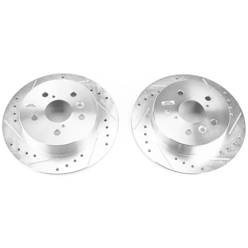Power Stop 18-19 Toyota Camry Rear Evolution Drilled & Slotted Rotors - Pair 1