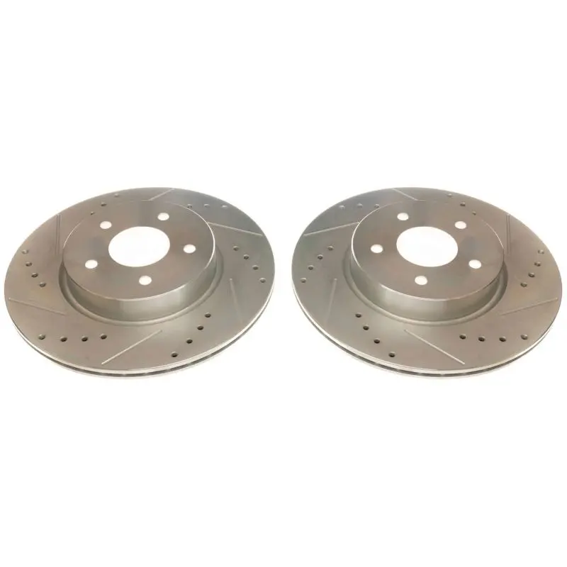 Power Stop 19-20 Infiniti Qx50 Rear Evolution Drilled & Slotted Rotors - Pair 1