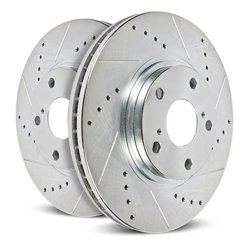 Power Stop 19-20 Subaru Ascent Rear Evolution Drilled & Slotted Rotor - Pair 1