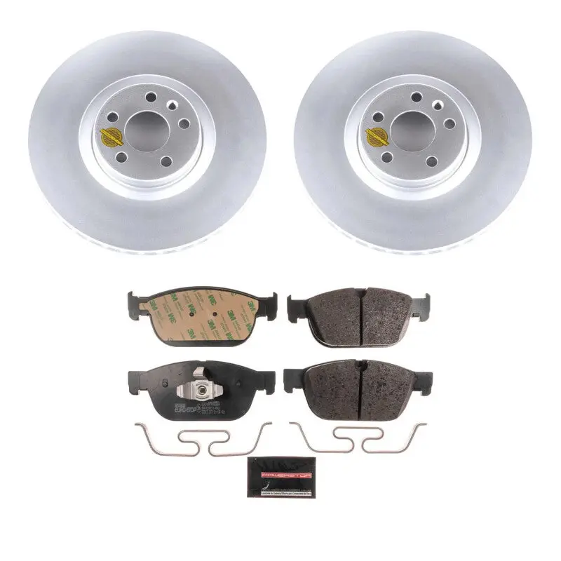Power Stop 19-22 Volvo S60 Front Eurostop Brake Kit 1