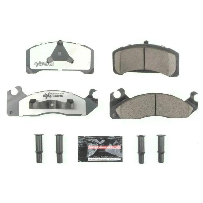 Power Stop 1983 Ford Fairmont Front Z26 Extreme Street Brake Pads W/Hardware 1