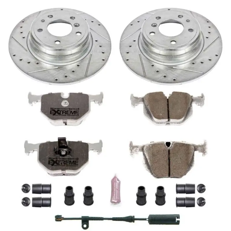 Power Stop 1995 Bmw 740I Rear Z26 Street Warrior Brake Kit 1