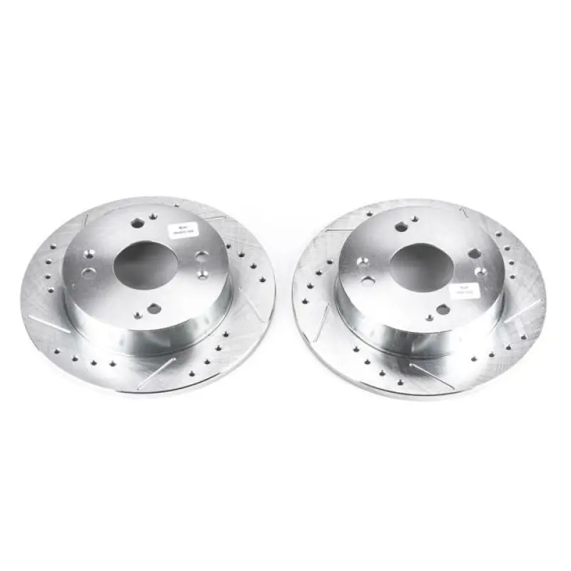 Power Stop 1997 Acura Cl Rear Evolution Drilled & Slotted Rotors - Pair 1