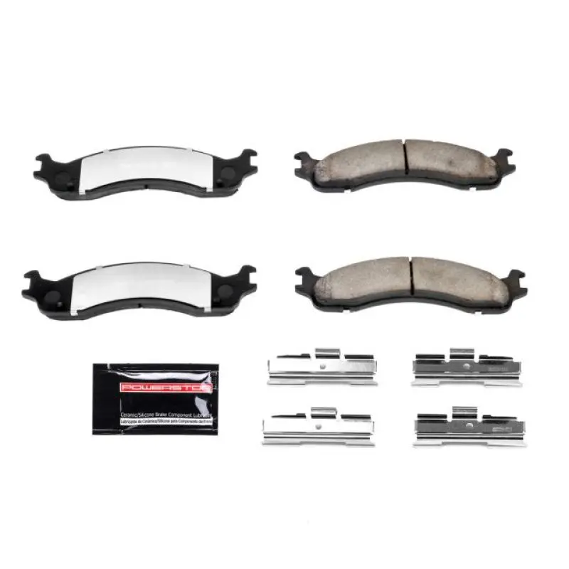 Power Stop 1998 Dodge B2500 Front Z36 Truck & Tow Brake Pads W/Hardware 1