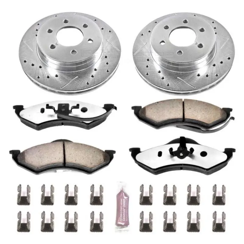 Power Stop 1999 Dodge Dakota Front Z36 Truck & Tow Brake Kit 1