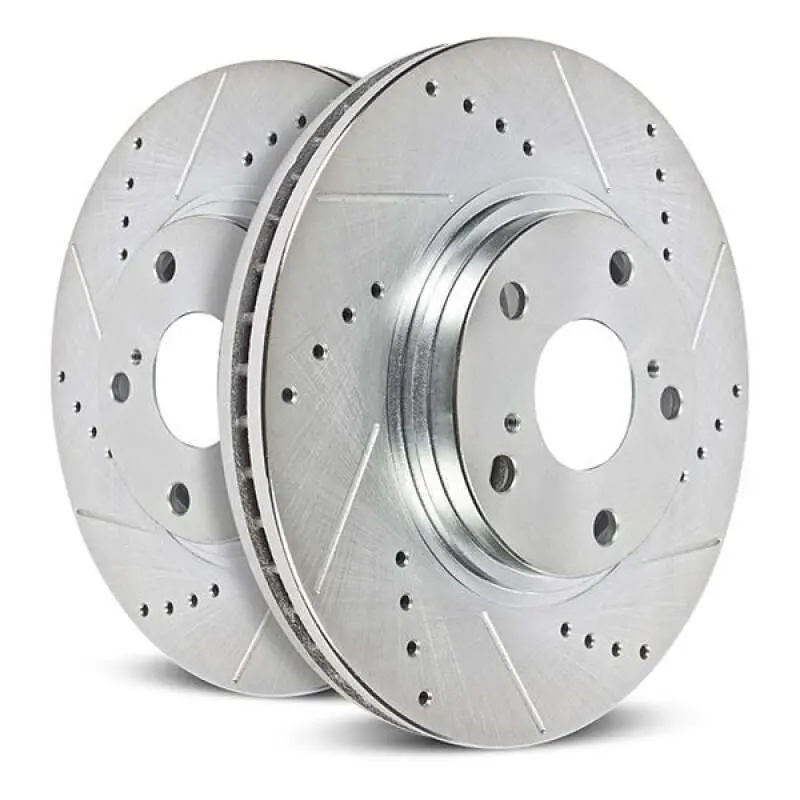 Power Stop 20-22 Honda Cr-V Front Drilled & Slotted Rotor (Pair) 1