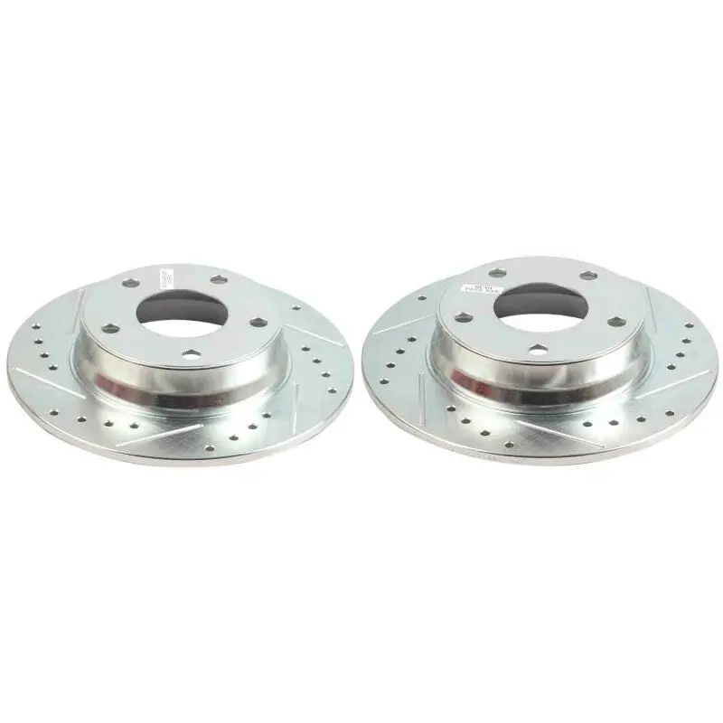 Power Stop 20-25 Nissan Sentra Rear Drilled & Slotted Rotor - Pair 1