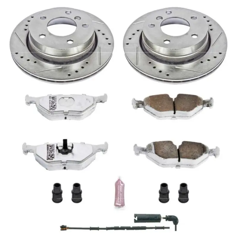 Power Stop 2000 Bmw 323Ci Rear Z26 Street Warrior Brake Kit 1