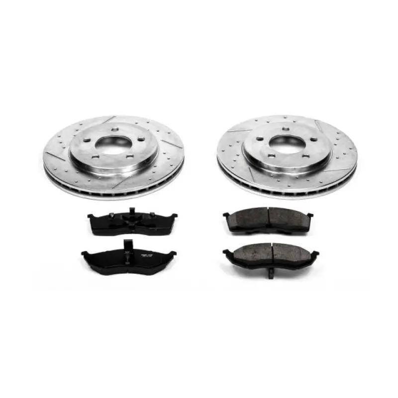 Power Stop 2000 Chrysler Grand Voyager Front Z23 Evolution Sport Brake Kit 1