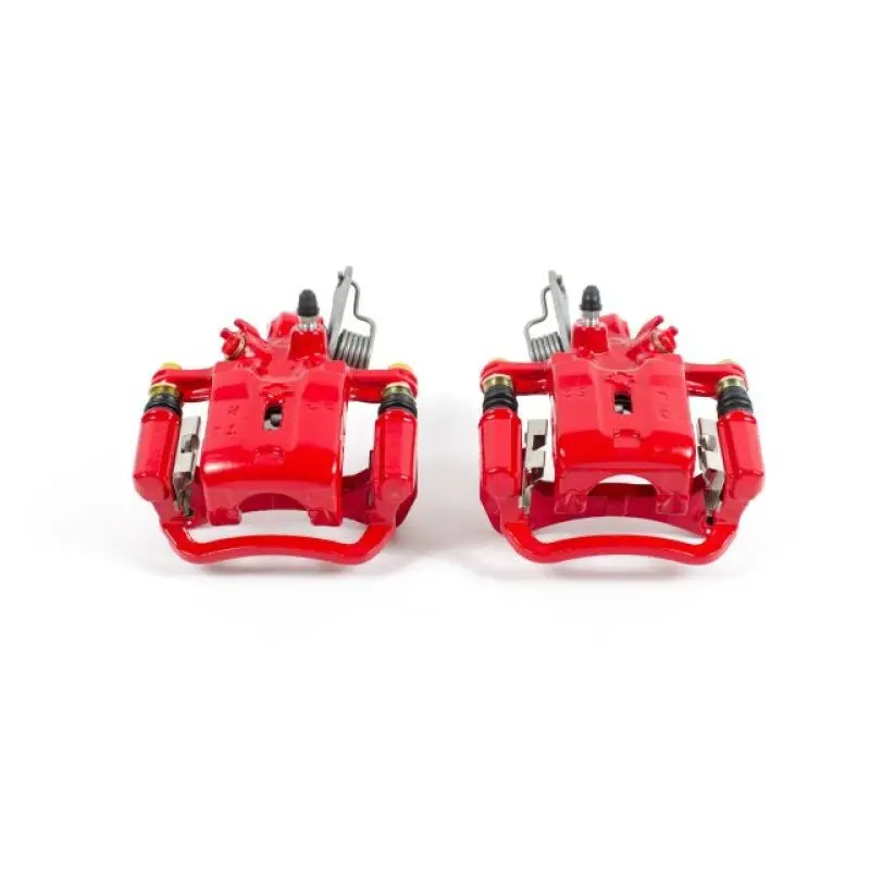 Power Stop 2001 Infiniti I30 Rear Red Calipers W/Brackets - Pair 1