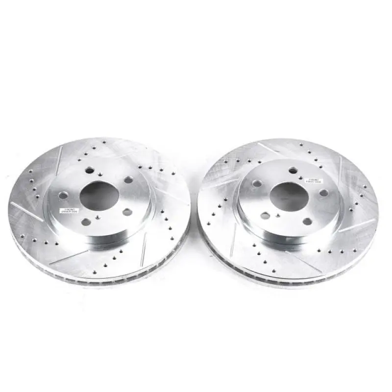 Power Stop 2002 Lexus Es300 Front Evolution Drilled & Slotted Rotors - Pair 1