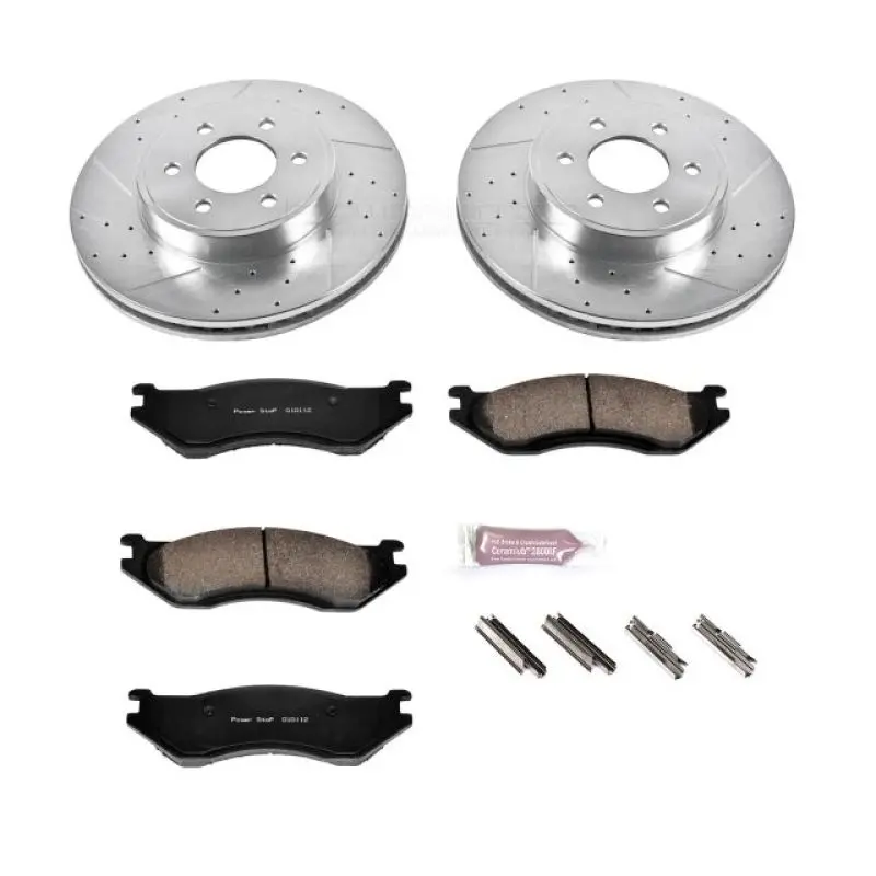 Power Stop 2003 Dodge Durango Front Z23 Evolution Sport Brake Kit 1