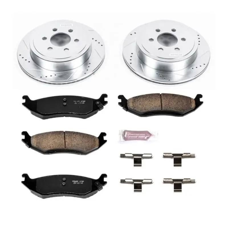 Power Stop 2003 Dodge Durango Rear Z23 Evolution Sport Brake Kit 1