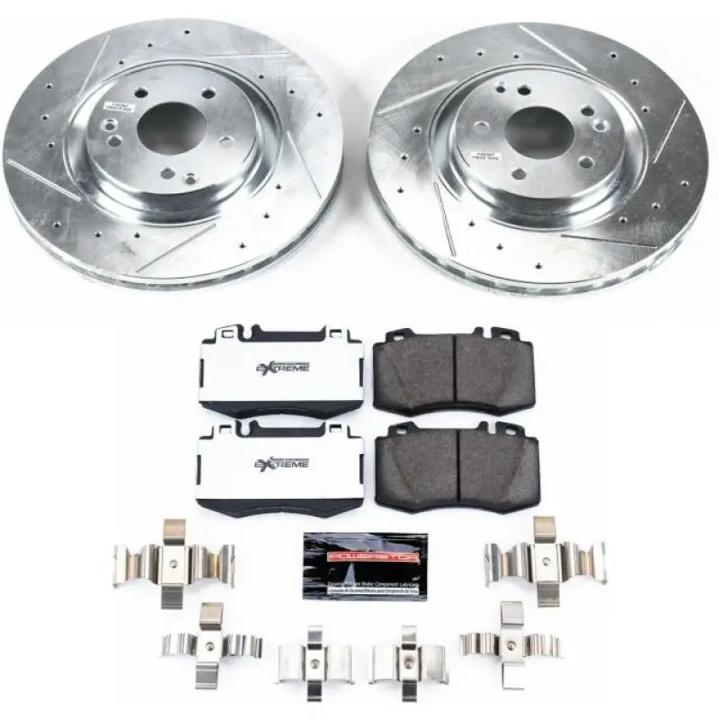 Power Stop 2004 Mercedes-Benz C230 Front Z26 Street Warrior Brake Kit 1