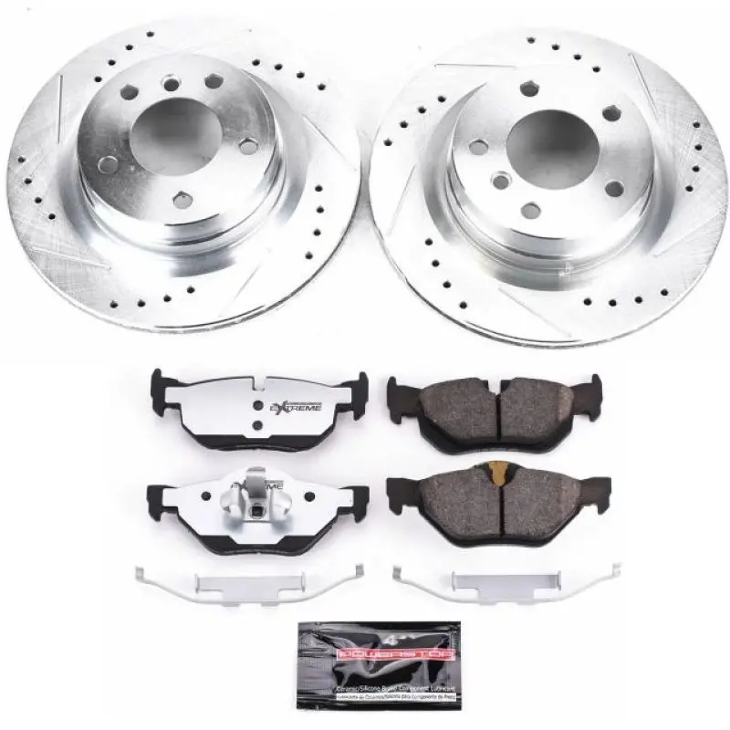 Power Stop 2006 Bmw 325I Rear Z26 Street Warrior Brake Kit 1