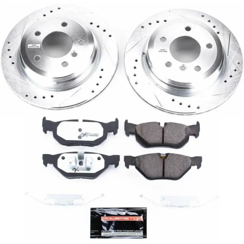 Power Stop 2006 Bmw 325Xi Rear Z26 Street Warrior Brake Kit 1