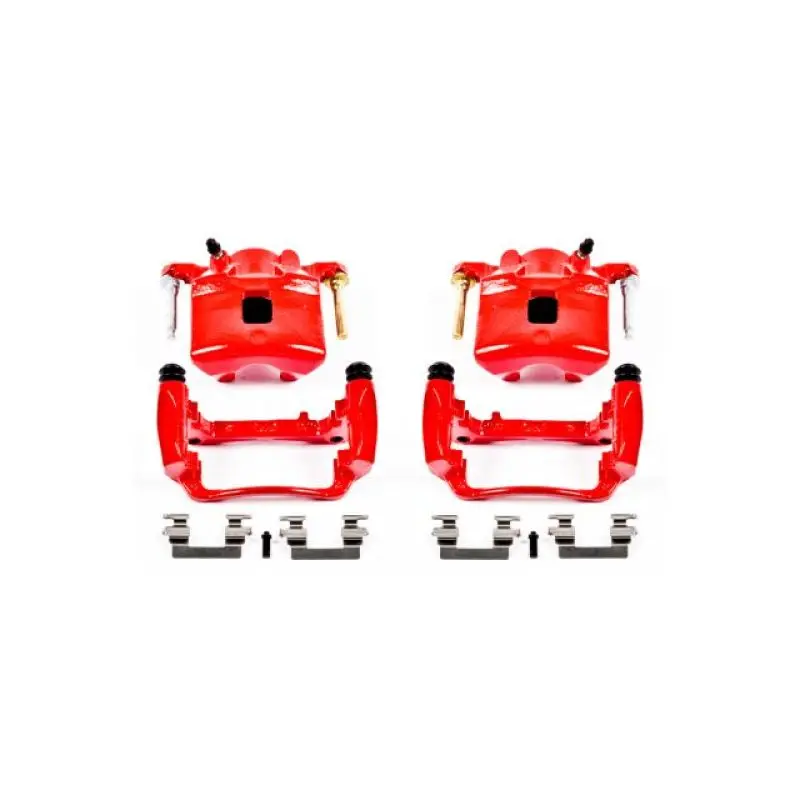 Power Stop 2007 Chevrolet Cobalt Front Red Calipers W/Brackets - Pair 1