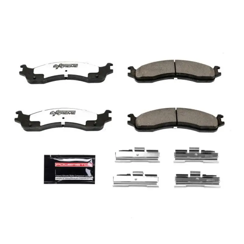 Power Stop 2007 Ford E-150 Front Z36 Truck & Tow Brake Pads W/Hardware 1