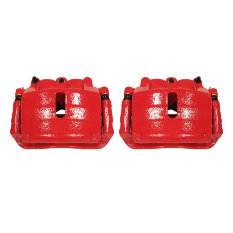 Power Stop 2009 Ford F-150 Front Red Calipers W/Brackets - Pair 1