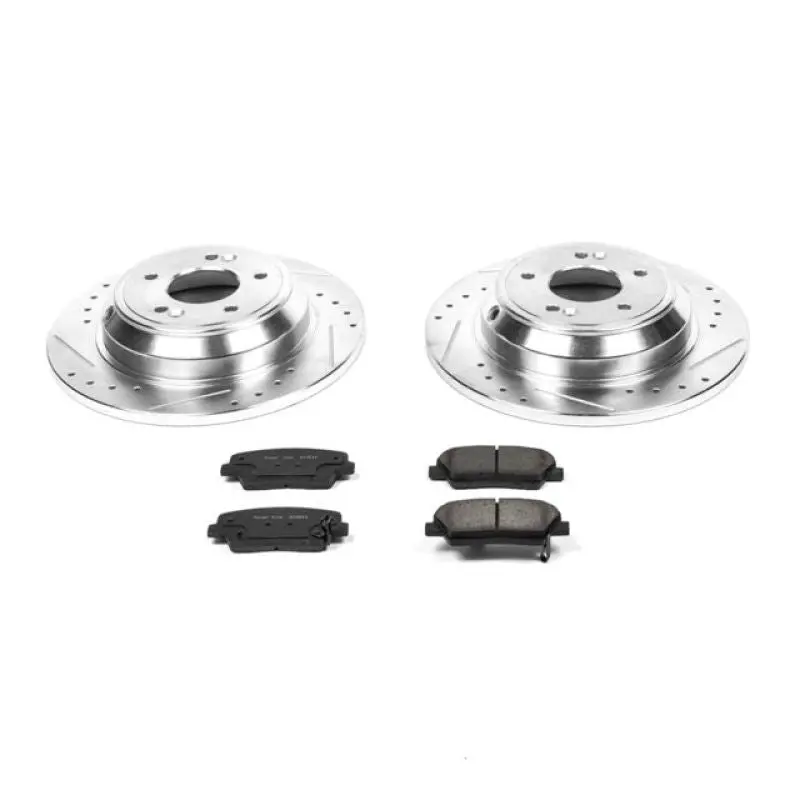 Power Stop 2009 Hyundai Genesis Rear Z23 Evolution Sport Brake Kit 1