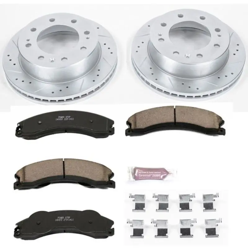 Power Stop 2011 Gmc Sierra 3500 Hd Front Z23 Evolution Brake Kit 1