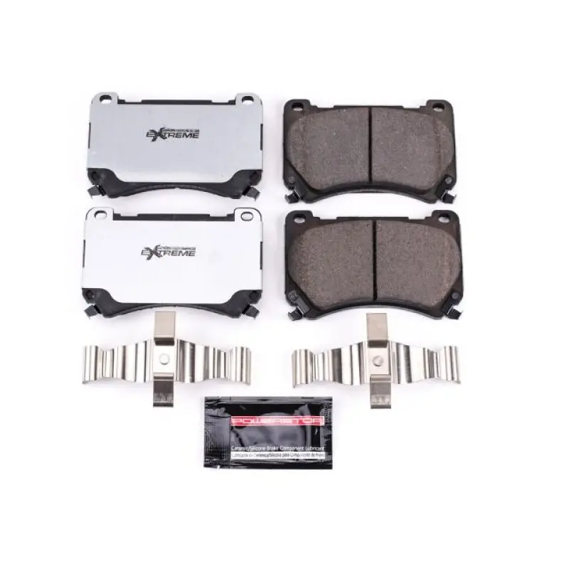 Power Stop 2011 Hyundai Equus Front Z26 Extreme Street Brake Pads W/Hardware 1
