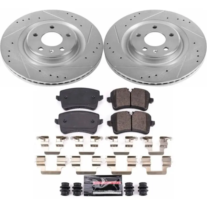 Power Stop 2012 Audi A7 Quattro Rear Z23 Evolution Sport Brake Kit 1