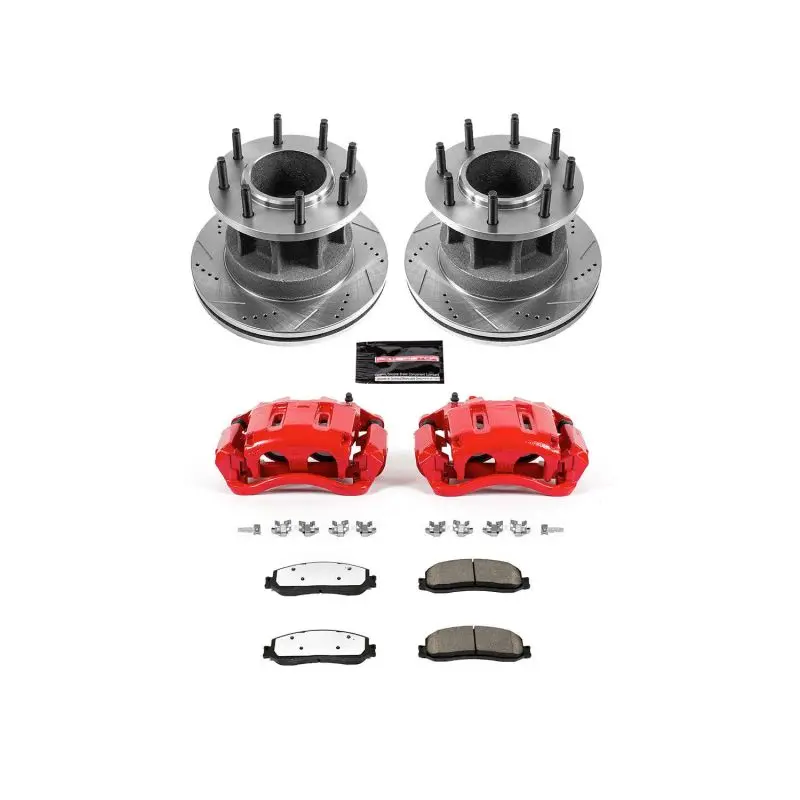Power Stop 2012 Ford F-350 Super Duty Front Z36 Truck & Tow Kit W/Cals 1