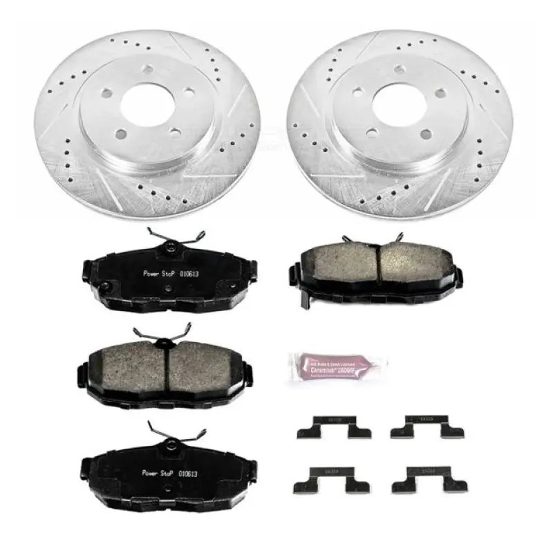 Power Stop 2012 Ford Mustang Rear Z23 Evolution Sport Brake Kit 1