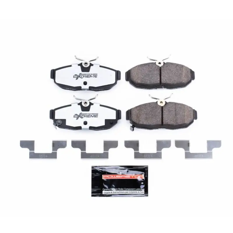 Power Stop 2012 Ford Mustang Rear Z26 Extreme Street Brake Pads W/Hardware 1