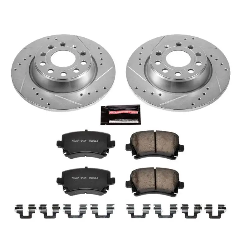 Power Stop 2013 Audi A3 Rear Z23 Evolution Sport Brake Kit 1