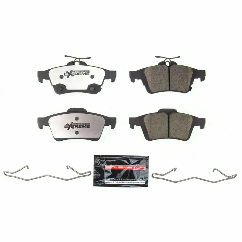 Power Stop 2016 Ford Focus Rear Z26 Extreme Street Brake Pads W/Hardware 1