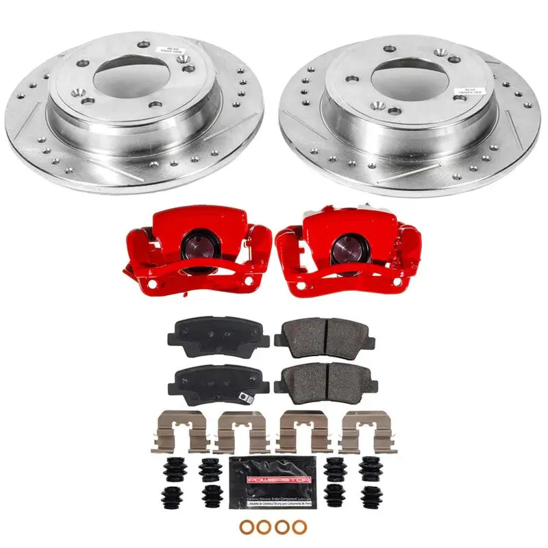 Power Stop 2016 Hyundai Veloster Rear Z23 Evolution Kit W/Calipers 1