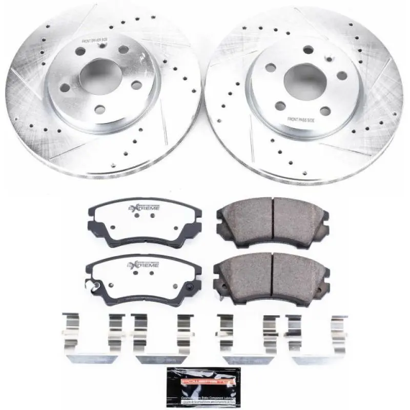 Power Stop 2017 Buick Regal Front Z26 Street Warrior Brake Kit 1