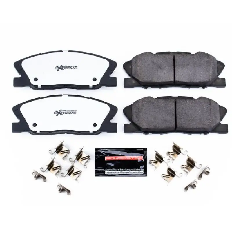 Power Stop 2018 Dodge Challenger Front Z26 Extreme Street Brake Pads W/Hardware 1