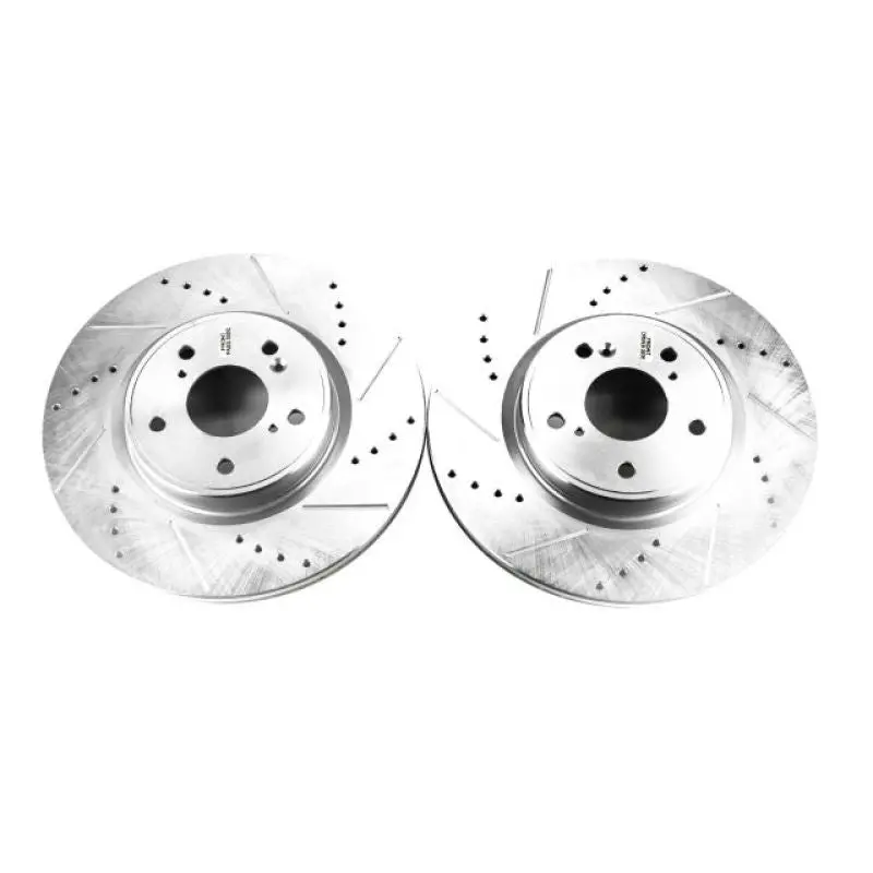Power Stop 2018 Honda Accord Front Evolution Drilled & Slotted Rotors - Pair 1