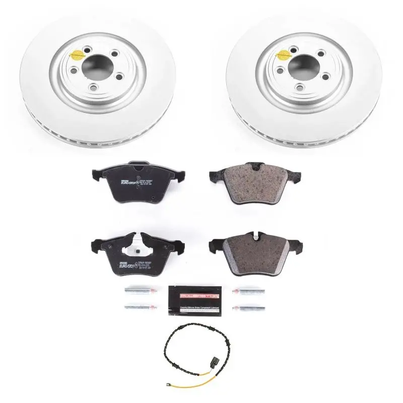 Power Stop 2018 Jaguar Xj Front Euro-Stop Brake Kit 1