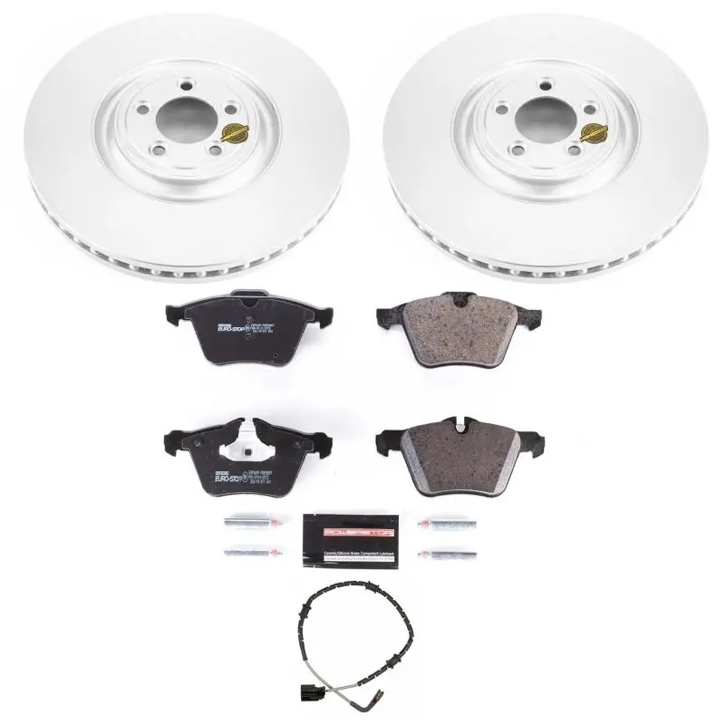 Power Stop 2018 Jaguar Xj Front Eurostop Brake Kit 1