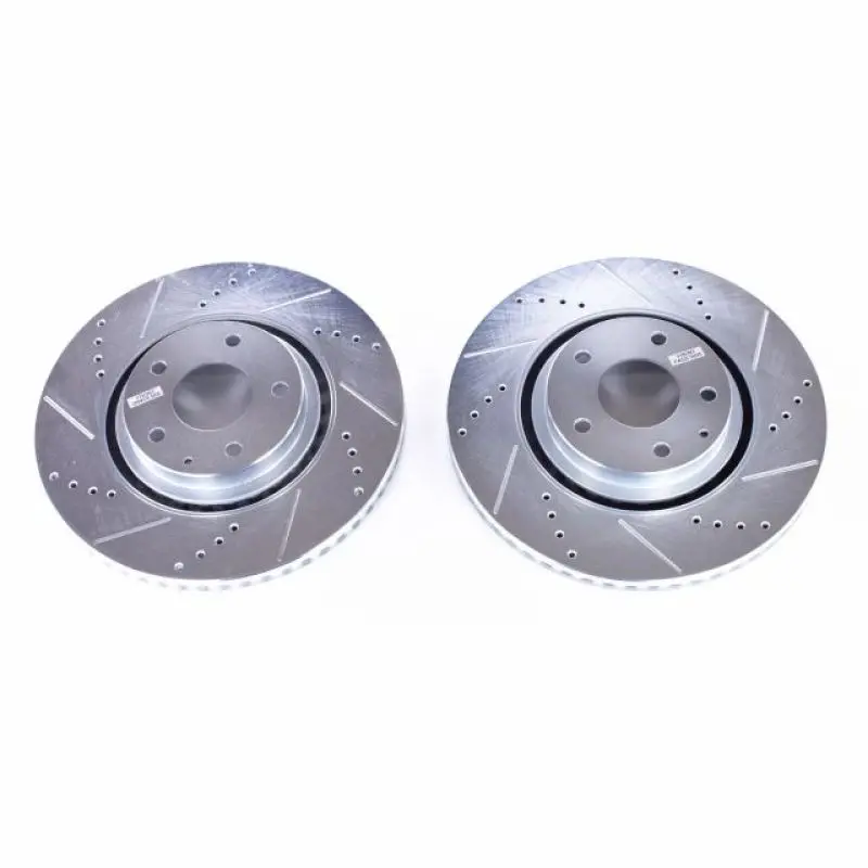 Power Stop 2018 Mazda Cx-5 Front Evolution Drilled & Slotted Rotors - Pair 1