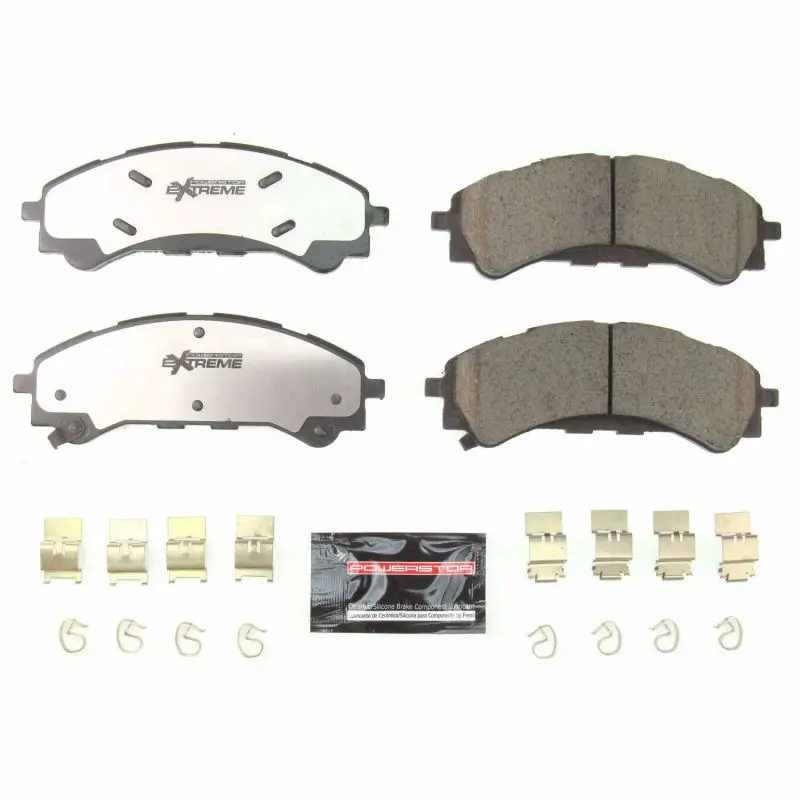 Power Stop 2019 Ford Ranger Front Z36 Truck & Tow Brake Pads W/Hardware 1