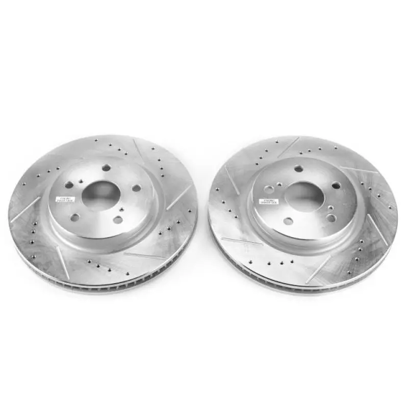 Power Stop 2019 Lexus Es350 Front Evolution Drilled & Slotted Rotors - Pair 1