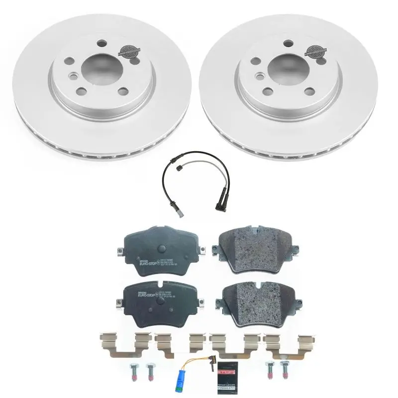 Power Stop 2019 Mini Cooper Clubman Front Euro-Stop Brake Kit 1