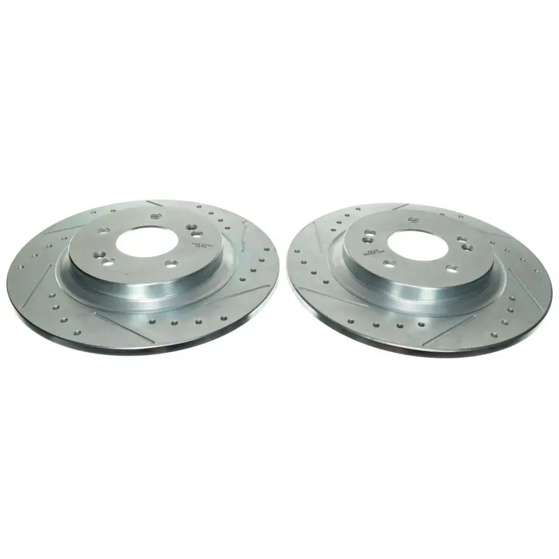 Power Stop 2021 Kia Sorento Rear Drilled & Slotted Rotor (Pair) 1
