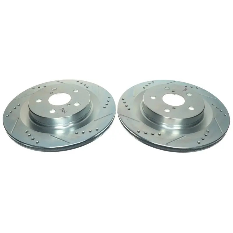 Power Stop 21-22 Toyota Sienna Rear Drilled & Slotted Rotor (Pair) 1