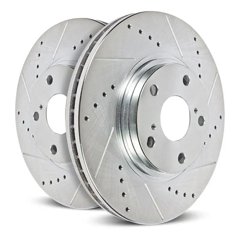 Power Stop 23-24 Mazda Cx-50 Front Drilled & Slotted Rotor (Pair) 1